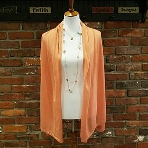 Apricot Open Front Cardigan